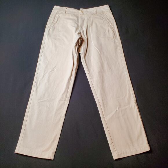 Adam Mar Men's Size 30X29 Casual Chino Pant 100% Cotton Beige - Picture 4 of 8